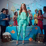 Classy Halloween Costume Mermaid Scales Pattern Leggings<br><div class="desc">This fun novelty mermaid scales pattern design is great for a Halloween costume. The modern stylish design can also be given as a gift for a birthday,  anniversary,  Mother's Day or any occasion.</div>