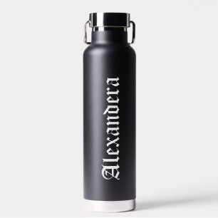 Classy Halloween Personalized Name Water Bottle