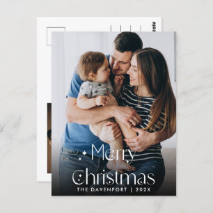Classy Hand Written Christmas Vertical Postcard