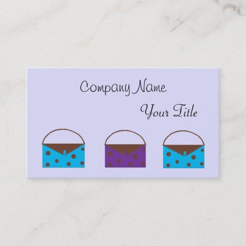 Classy Handbags Business Card Template