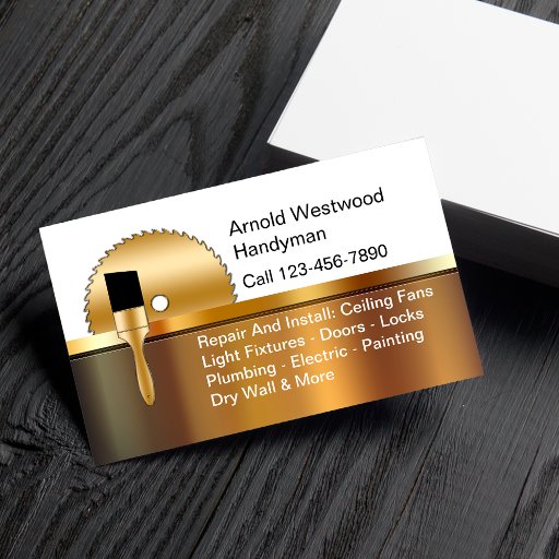 Customizable Handyman Business Cards