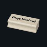 Classy Happy Holidays! Rubber Stamp<br><div class="desc">Dress up your mail, letters, holiday cards and other stationery with this wooden stamp. It’s perfect for any stationery lover, and would make a great gift as well! The stamp leaves an imprint of the words “Happy Holidays!” in a stylish script font. Use this stamp to leave a lasting mark...</div>