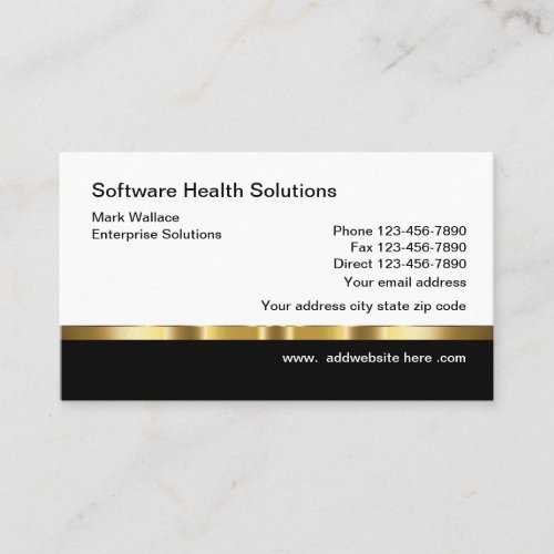 Classy Health Theme Business Card Template