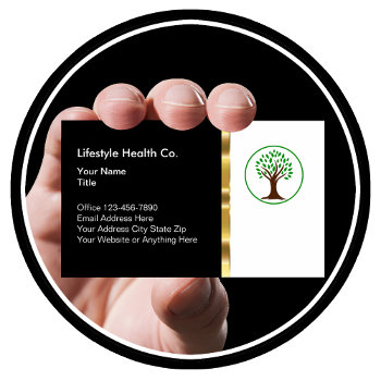 Classy Healthcare Professional Business Business Card by Luckyturtle at Zazzle