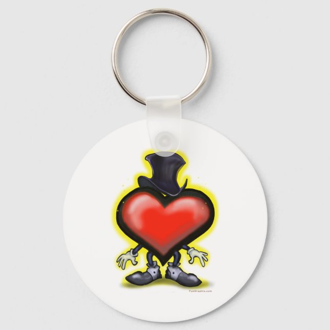 Classy Heart Keychain (Front)