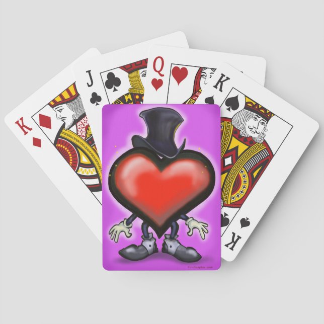 Classy Heart Poker Cards (Back)