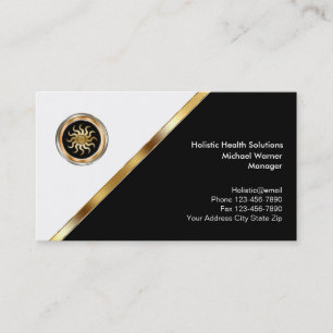 Classy Holistic Medicine Business Cards
