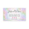 Classy holographic rainbow glitter elegant script