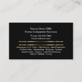 Classy Home Companion CNA Business Card (Front)