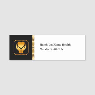 Classy Home Health Nurse Medical Staff Name Tags