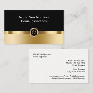 Classy Home Inspection Design Business Card