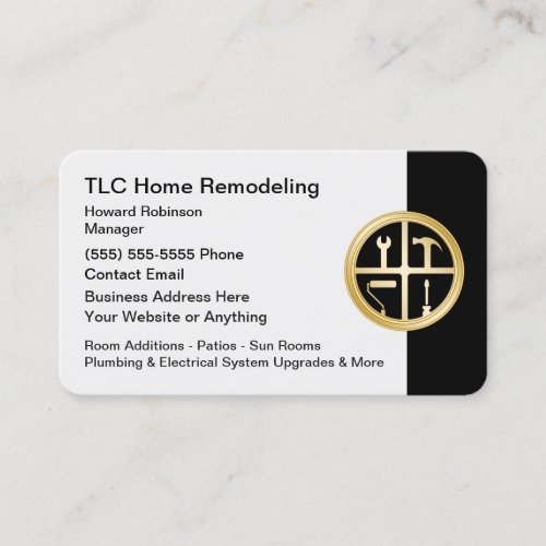 Classy Home Remodeling Services Business Card