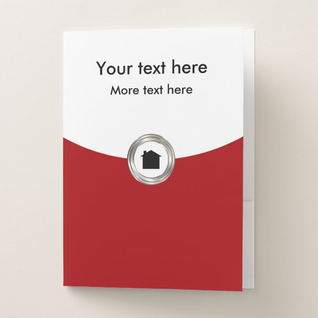 Classy Home Sales Realtor Presentation Folders (Front)