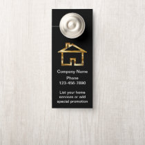 Classy Home Services Business Door Hanger Design Classy Home Services Business Door Hanger Design