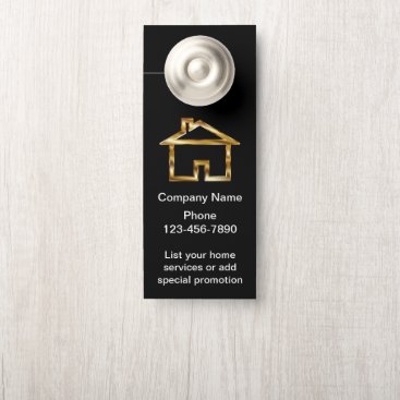 Classy Home Services Business Door Hanger Design