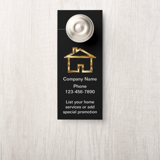 Classy Home Services Business Door Hanger Design