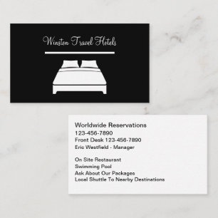 Classy Hotel Travel Business Cards