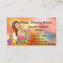 Classy House  Cleaning Services Maid Holograph Business Card