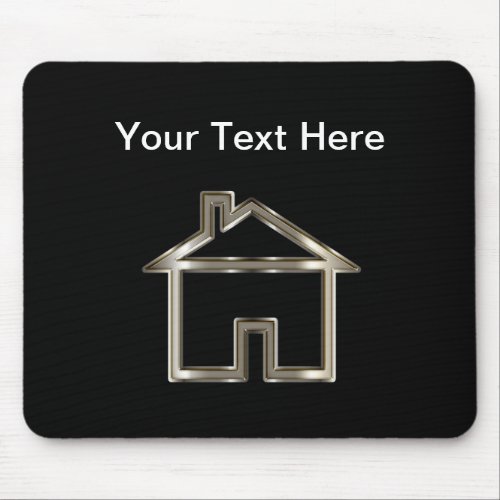 Classy House Symbol Real Estate Mouse Pad