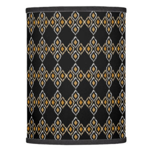 Classy Ikat Gold and Silver Pattern Lamp Shade