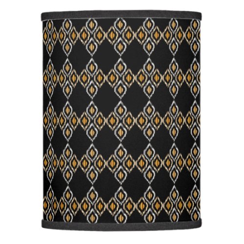 Classy Ikat Gold and Silver Pattern Lamp Shade