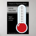 Classy In Black Goals Poster at Zazzle