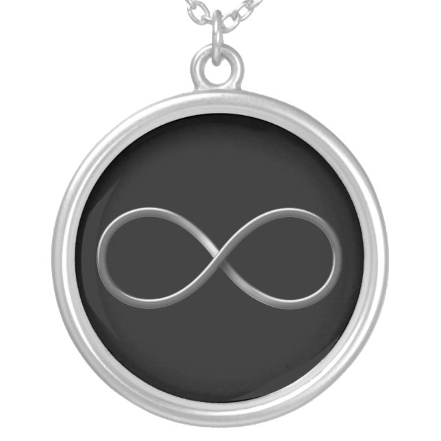 Classy Infinity Symbol | Science Rules Silver Plated Necklace (Front)