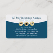 Classy Insurance Agent Business Card (Front)