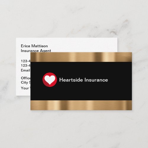 Classy Insurance Agent Business Card Design