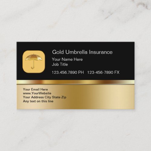 Classy Insurance Theme Business Cards