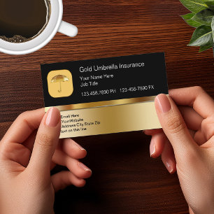 Classy Insurance Theme Business Cards