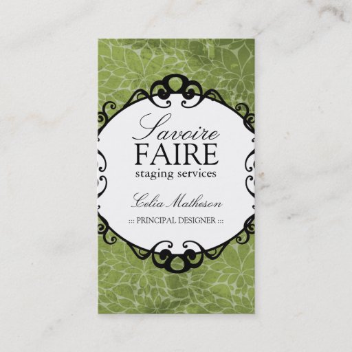 Customizable Classy Interior Designing Business Cards