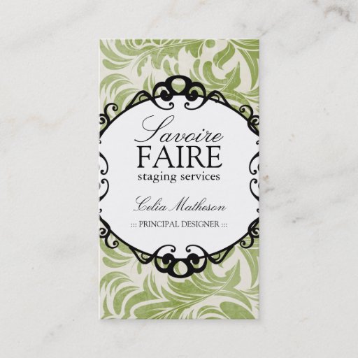 Customizable Classy Interior Designing Business Cards