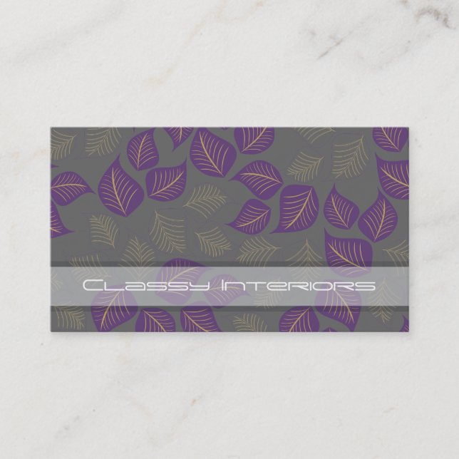 Classy Interiors Business Cards. Business Card (Front)