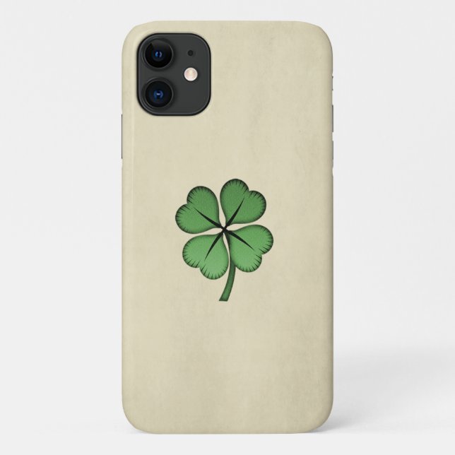 Classy Irish Lucky Shamrock Case-Mate iPhone Case (Back)
