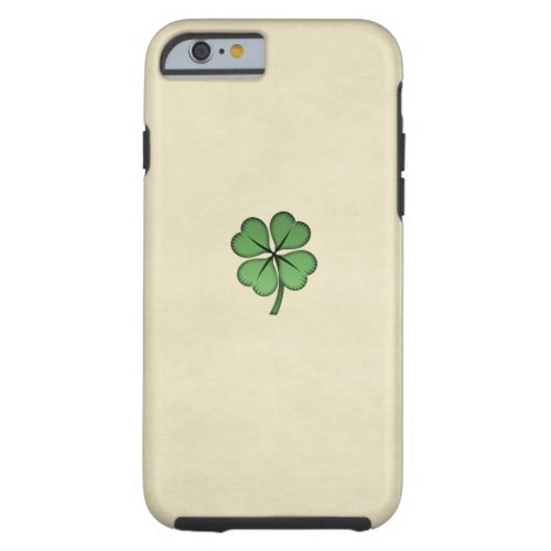 Classy Irish Lucky Shamrock Tough iPhone 6 Case