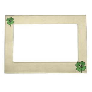 Classy Irish Lucky Shamrock Magnetic Frame