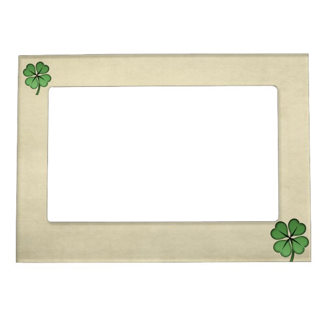Classy Irish Lucky Shamrock Magnetic Frame (Front)