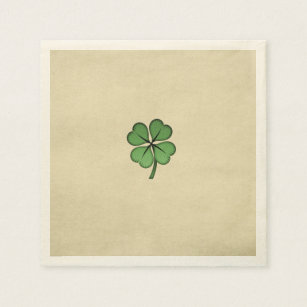 Classy Irish Lucky Shamrock Paper Napkins