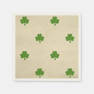 Classy Irish Lucky Shamrock St. Patrick's Day Napkins