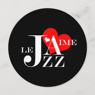 Classy Jazz Music Birthday Party Invitation