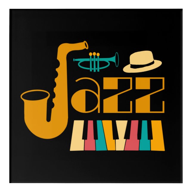 Classy Jazz Soul  Acrylic Print (Front)