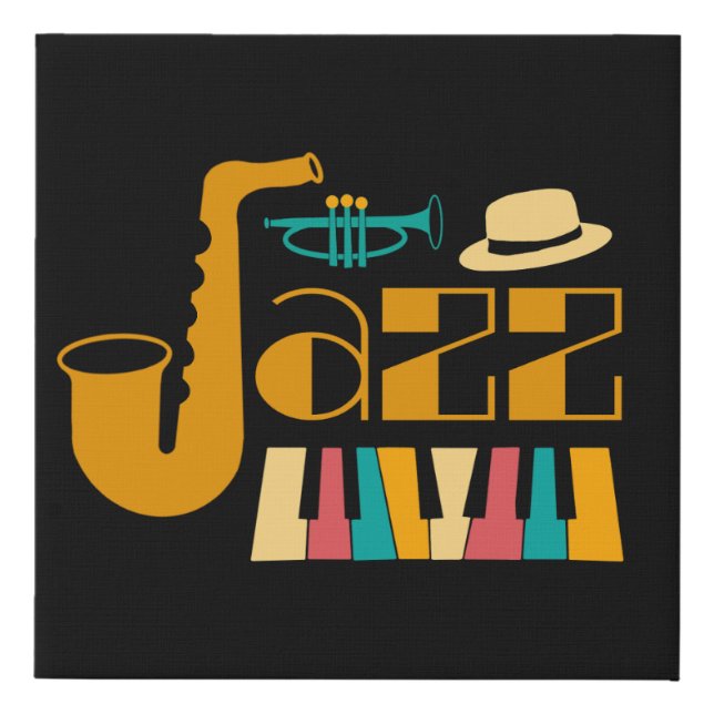 Classy Jazz Soul  Faux Canvas Print (Front)