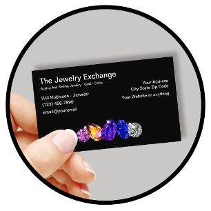 Classy Jeweler Retail Store Business Cards
