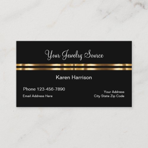 Classy Jewelry And Gold Source Design Business Card