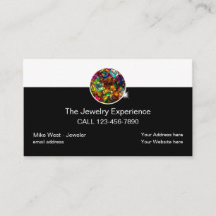 Classy Jewelry Bling Style Business Card