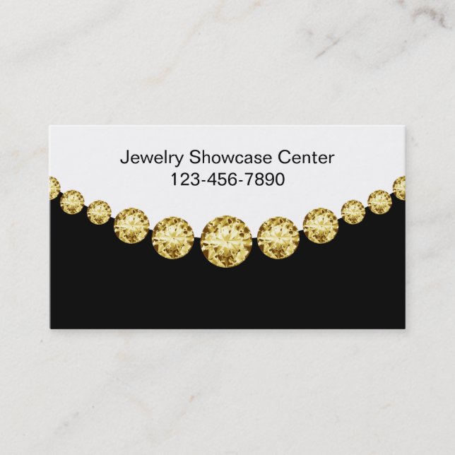 Classy Jewelry Business Cards (Front)