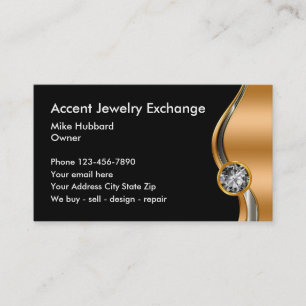 Classy Jewelry Business Cards