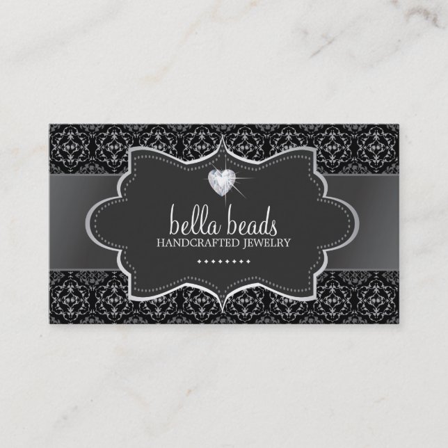 Classy Jewelry Designer Business Card (Front)
