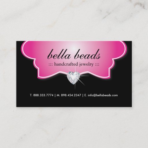 Customizable Classy Jewelry Designer Business Cards